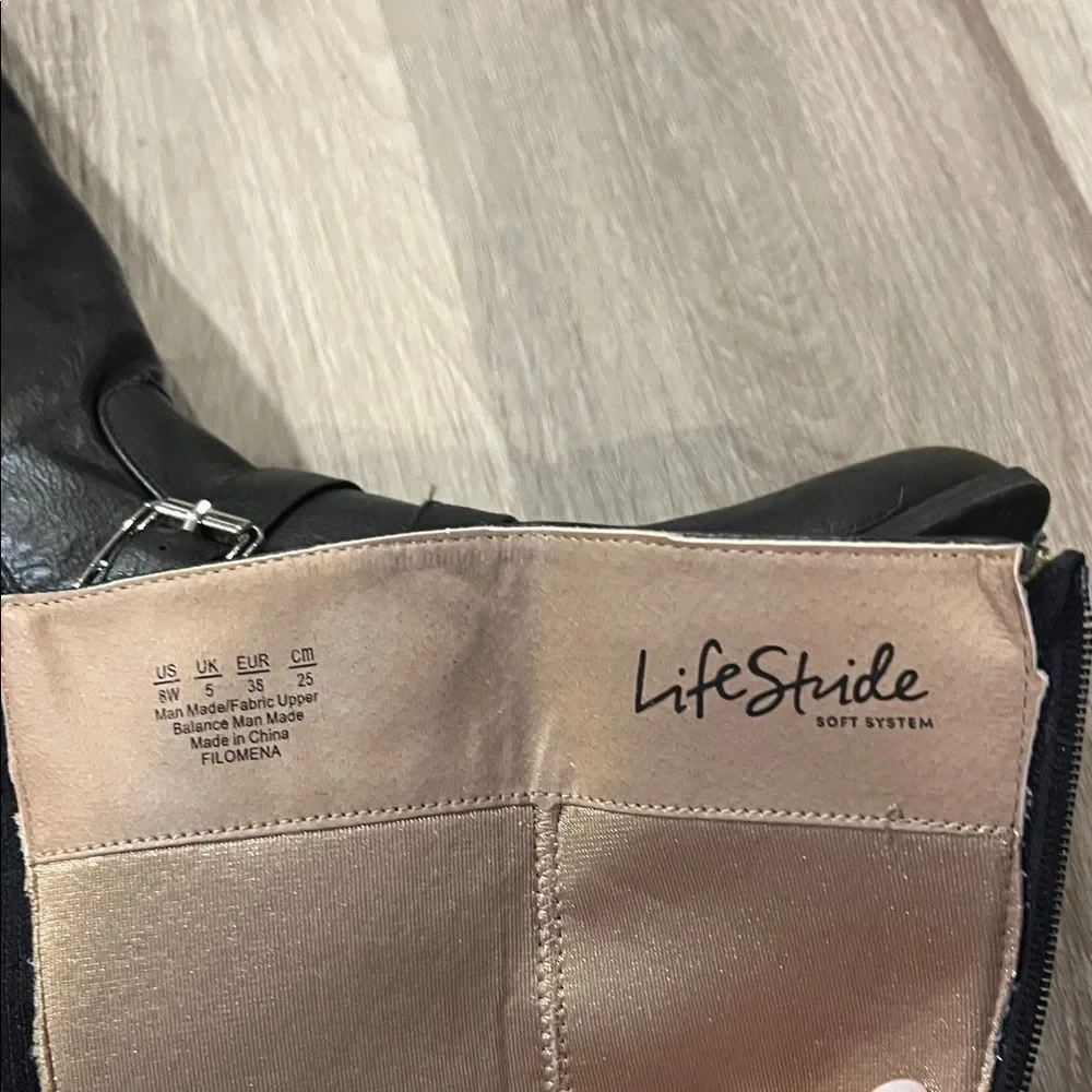 Life Stride Black Over the Knee Boots